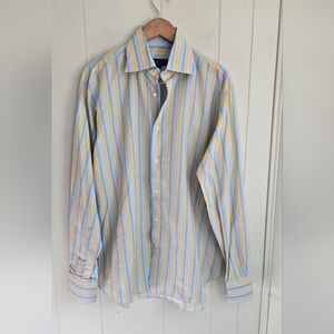 Eredi Pisano Men's Casual Striped Button-Down Shirt